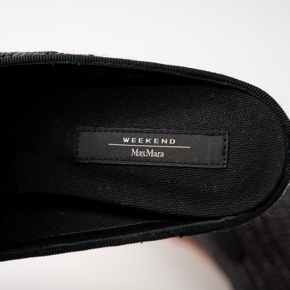 size 40 Max Mara Weekend Tela Raffia Mules Slippers Slip on - Picture 8 of 11